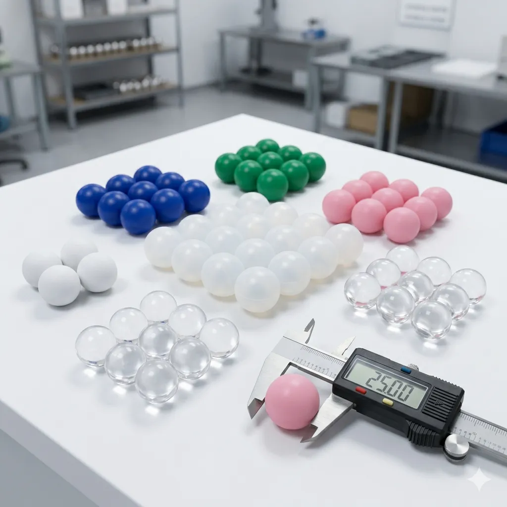 Esferas plásticas de colores personalizados fabricadas por inyección OEM